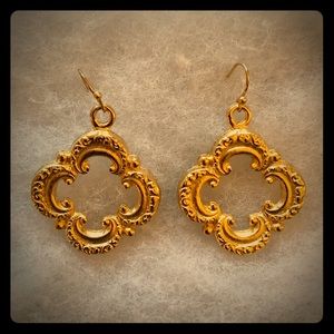 Brass earrings. Never worn.